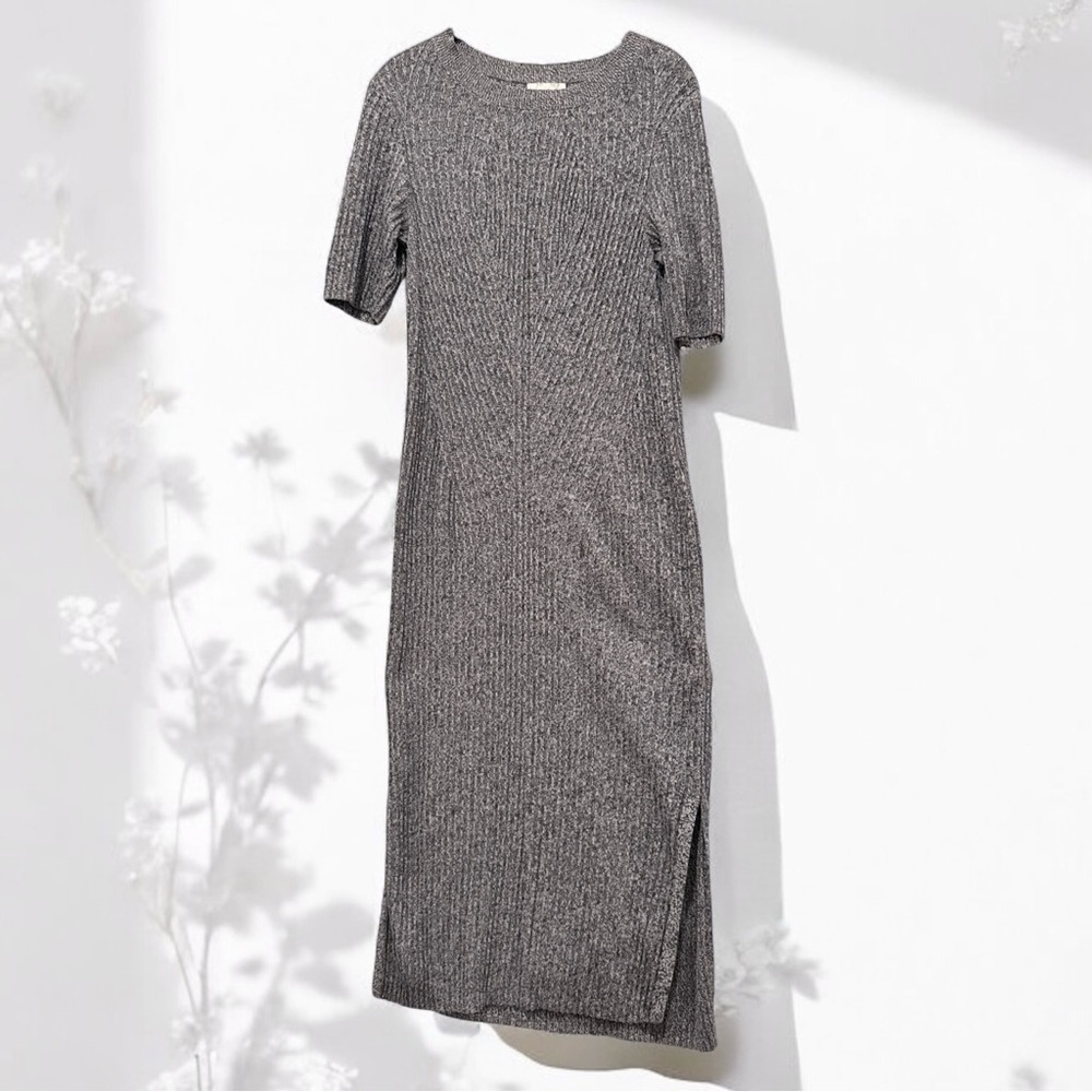 H&M quarter sleeve grey sweater dress women’s size medium